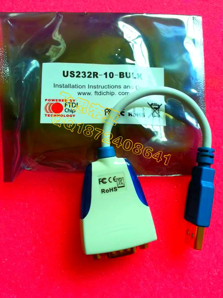 

US232R-10-BULK USB to RS232 serial data cable 9