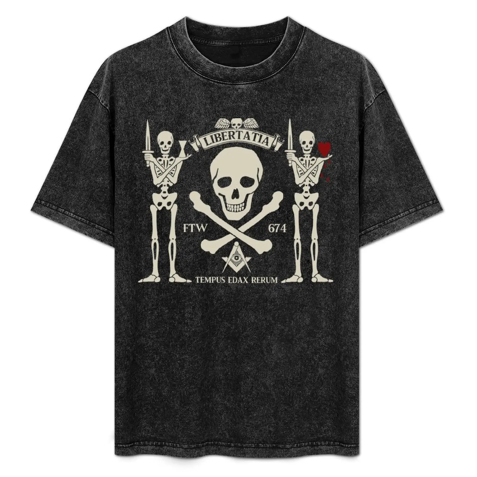 Camiseta Pirate: Tempus Edax Rerum, camiseta de trabajo de tela resistente