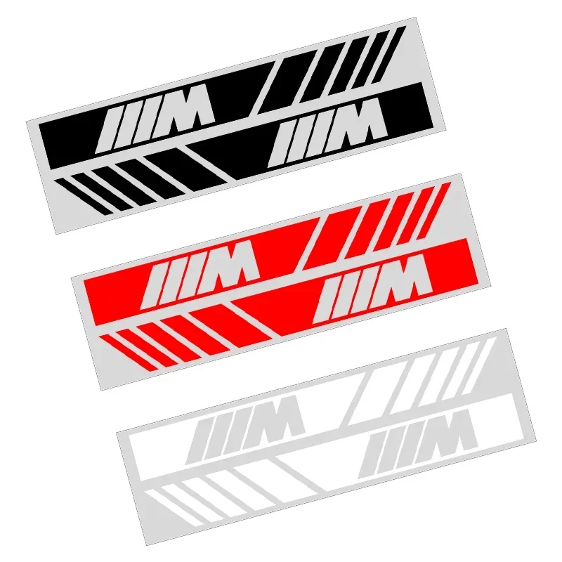 ل BMW الأداء X3 X5 X2 X4 X6 X7 E28 E30 E34 E53 E61 2 قطعة سيارة شريط ملصقات ثلاثية الأبعاد مرآة الرؤية الخلفية عاكس شارات الفينيل #3