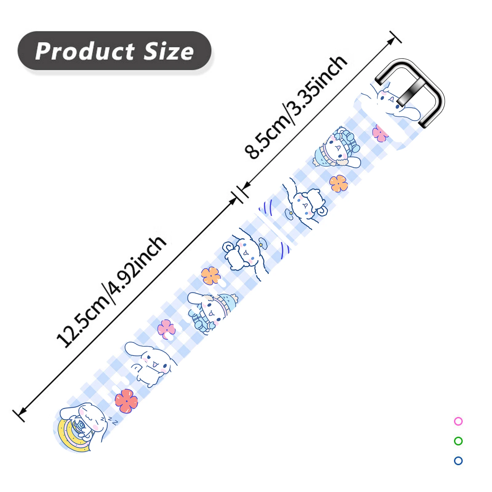 20 مللي متر سينامورول حزام مطبوع جديد لساعة سامسونج جالاكسي 7/6/5 40 مللي متر 44 مللي متر حزام ساعة قابل للاستبدال لشاومي هواوي Amazfit