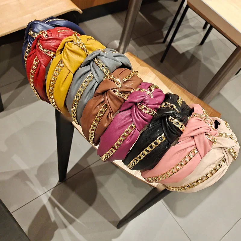 

1PC Women's Fashion Headwear Versatiles Knotted Hair Band Vintage Styles Headbands Versatiles Fashion Accessory
