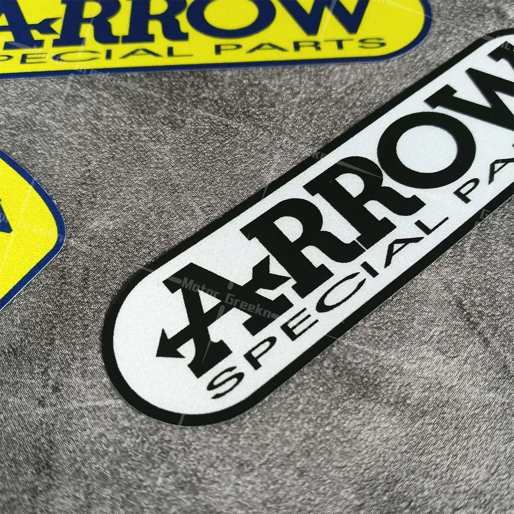 Vinyl Reflective Stickers Motorcycle Exhaust Pipe ARROW Decorative Decal Motocross Racing Retrofit Universal Accessories