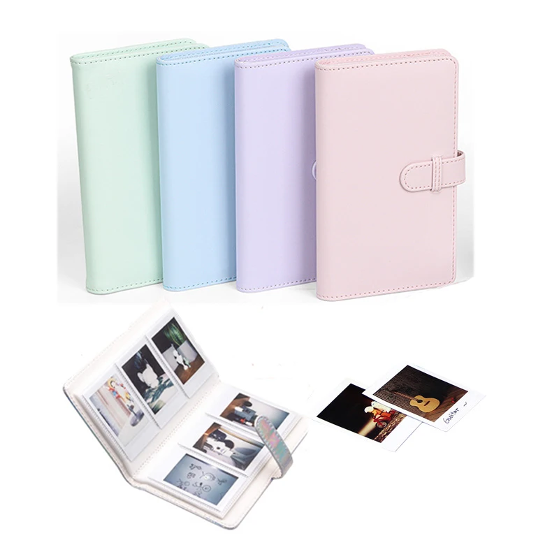 108 Sheets Portable 3 inch Photo Album for Fujifilm Instax Mini 12 for Collection Green Pink Ticket Card Collection Book