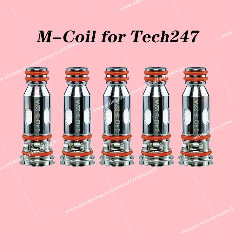 

Катушка Tech247 M 0,4 Ом 0,6 Ом 0,8 Ом сетчатые катушки подходят для системного картриджа Vape Tech 247 Pod (5 шт.)