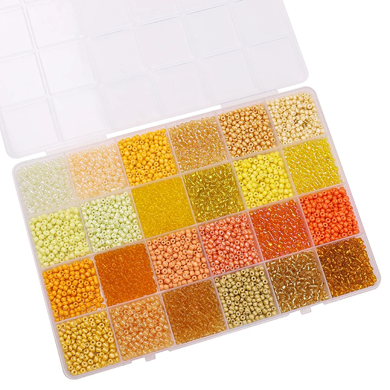 Ongeveer 5200 Stuks24 Raster Rijst Kraal Doos Handgemaakte DIY Sieraden Armband Oorbellen Kandi Sieraden Accessoires Materialen
