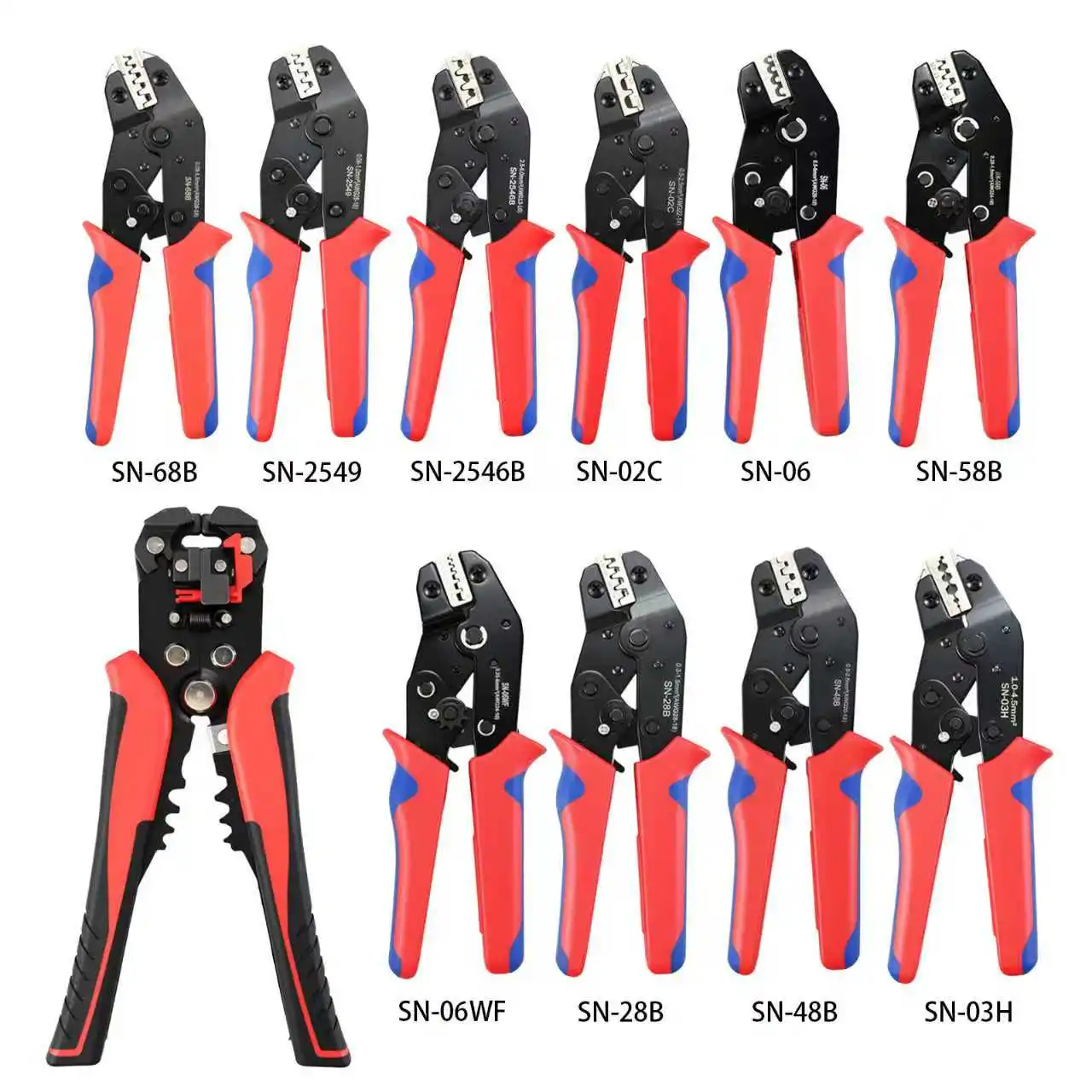 Многофункциональные клещи для зачистки проводов 3-в-1 + клещи серии Sn (02C/03H/06/06Wf/28B/48B/58B/68B/2546B+2549)