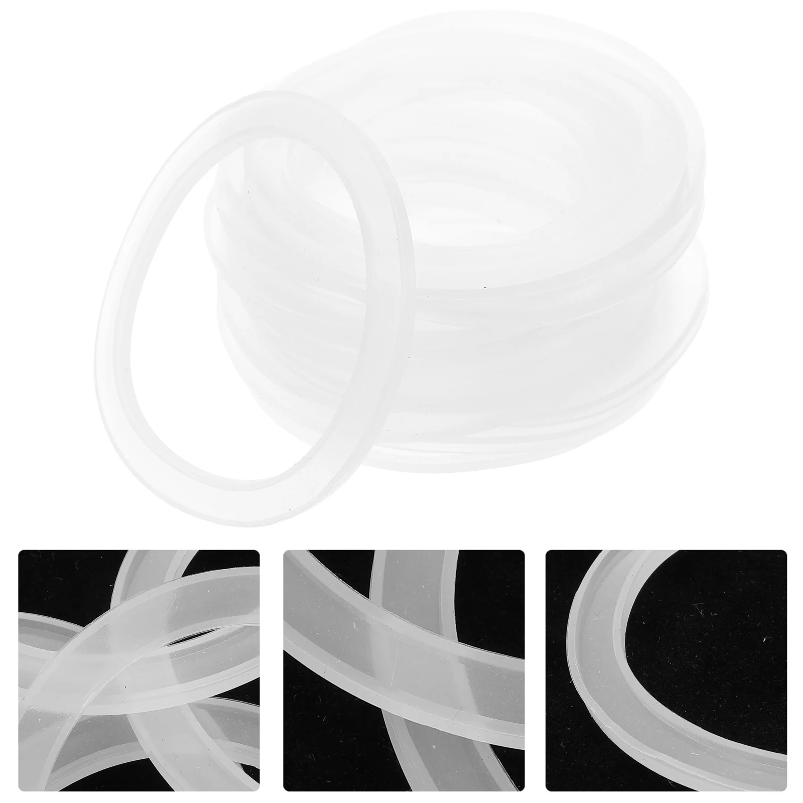 

20 Pcs Sealing Ring Rubber Seals Rings for Jars Gaskets Mason Silicone Glass Silica Gel Sealer