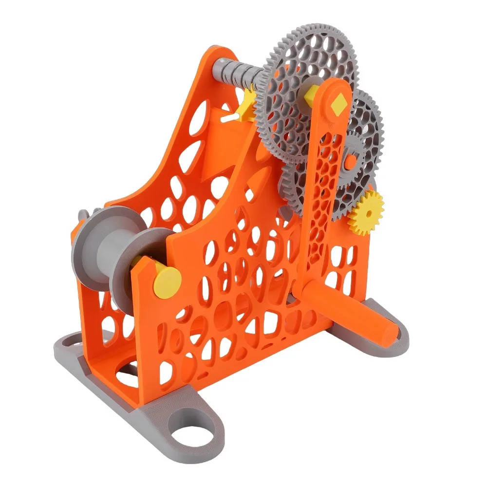 Hand Cranked 3D Printer Filament Respooler 1kg Capacity Detachable Design Filament Rewinder Modular Design