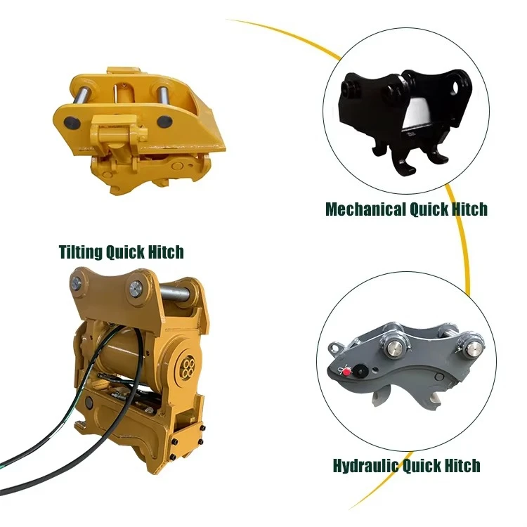 Hydraulic Tilt Rotator Quick Coupler Hitch for Excavator