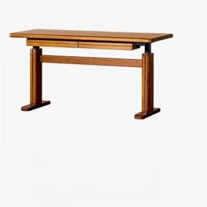 

Black Walnut North American Electric Solid Wood Lifting Table Computer Desk Lifting