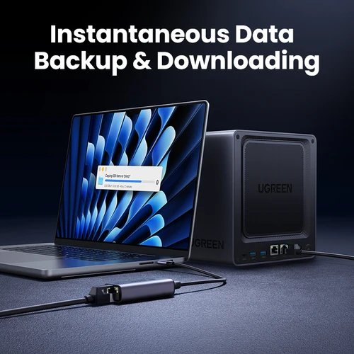 Imagen 2 del producto UGREEN Adaptador USB Ethernet 2,5G 2500Mbps Tarjeta de red USB3.0 para computadora portátil PC Servidor NAS Windows Mac OS USB-A/C Adaptador de Internet