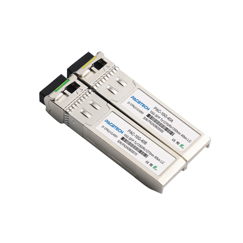 ألياف مفردة صغيرة GBIC WDM BIDI SFP smplex ، توافق قوي ، سي 80/70/60/40/20/10 ، 10 جم ، 1270 نانومتر ، 1330 نانومتر