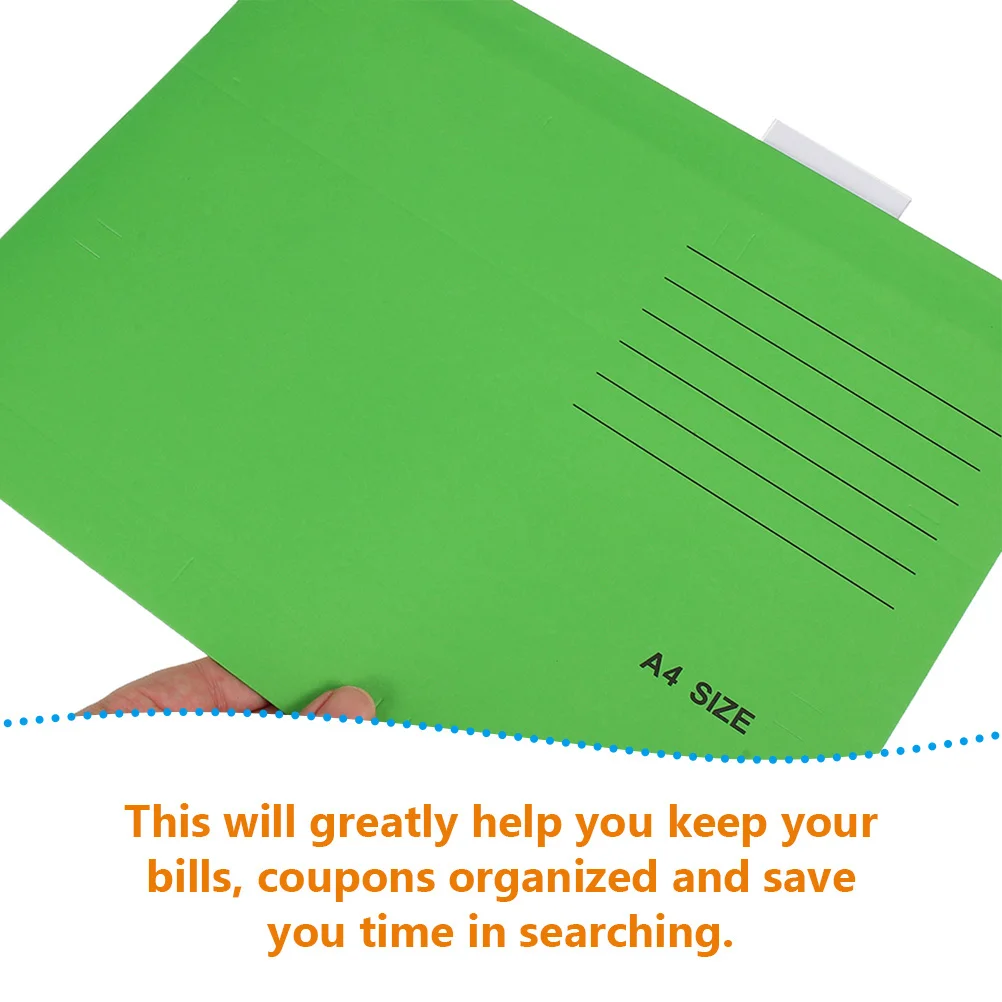 

10 Pcs Paper Folder Hang Labor Clip Bill Receipts Organizer Metal Thicken Colorful Hanging File Folders Office