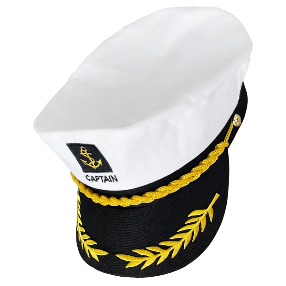 Sailor Hat Boating Captain Hats for Decoration Cosplay Cotton Polyester Decorative Men's Baby