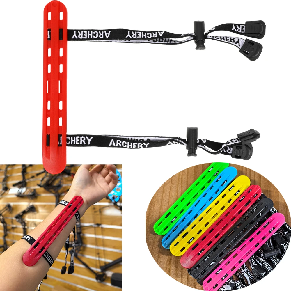 

Регулируемая защита для стрельбы из лука для защиты, жесткая пластиковая защита для предплечья для изогнутого блочного лука, левая/правая рука, 6 цветов