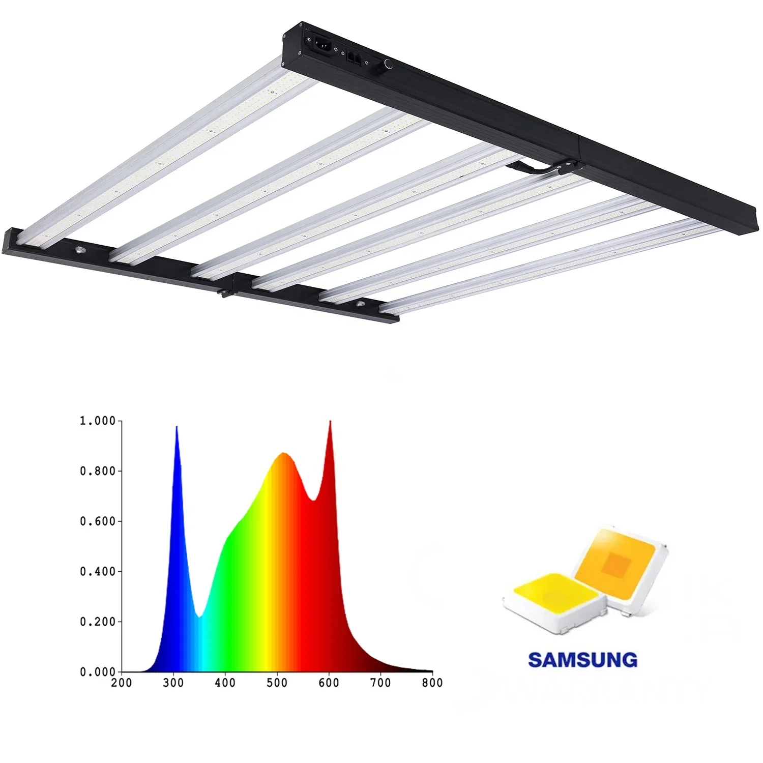 2024 Samsung 720 watt LED Grow Light Greenhouse Full spectrum 720w Foldable Bar LED Grow Light