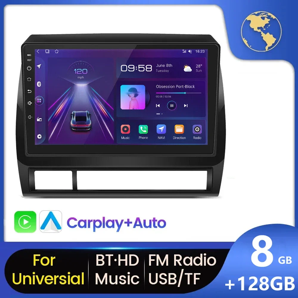 

9" Android 13.0 Auto 4G Carplay Car Radio Multimedia GPS Player For Toyota Tacoma 2 N200 Hilux 2005-2013 2014 2015 Head Unit