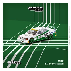 TW In Stock 1:64 190E 2.5-16 Evolution II Diecast Diorama Car Model Collection Miniature Tarmac Works