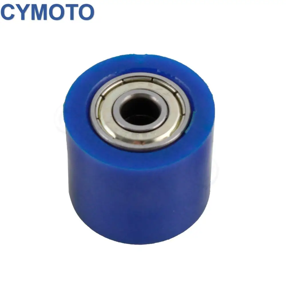 Curseur de rouleau de poulie de chaîne universelle pour moto, 8mm 10mm, pour Pit Dirt Mini Bike Atv différent jaune Orange bleu vert rouge noir