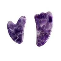 Set de Rodillo de Amatista y Gua Sha