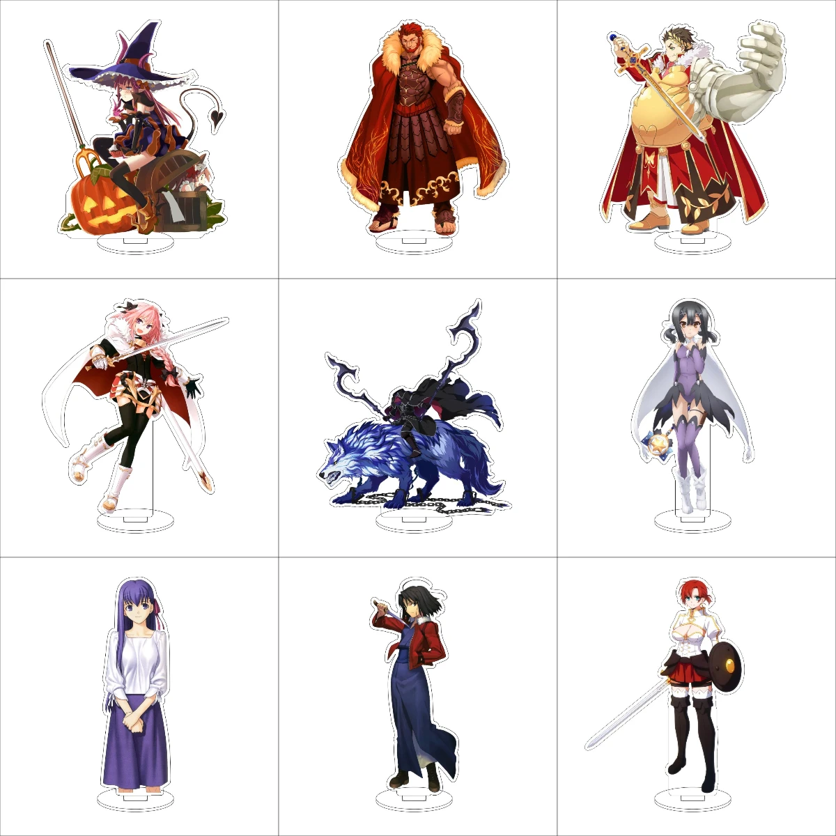 16CM Anime Fate Stay Night Unlimited Blade Works Cosplay acrílico soporte adornos Tohsaka Rin figura soporte regalos de Halloween