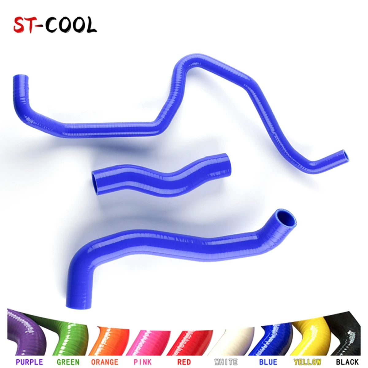 For 2003-2007 Nissan 350Z Fairlady Z33 VQ35DE RHD 2004 2005 2006 Radiator Coolant Hoses Silicone Tubes Kit Piping 3Pcs 11 Colors
