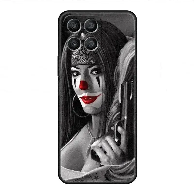 Retro Skull Butterfly Case For Honor X8 X8a 90 X9a 8X 70 50 20 Magic5 Pro 9X P60 P50 Black Soft Phone Funda
