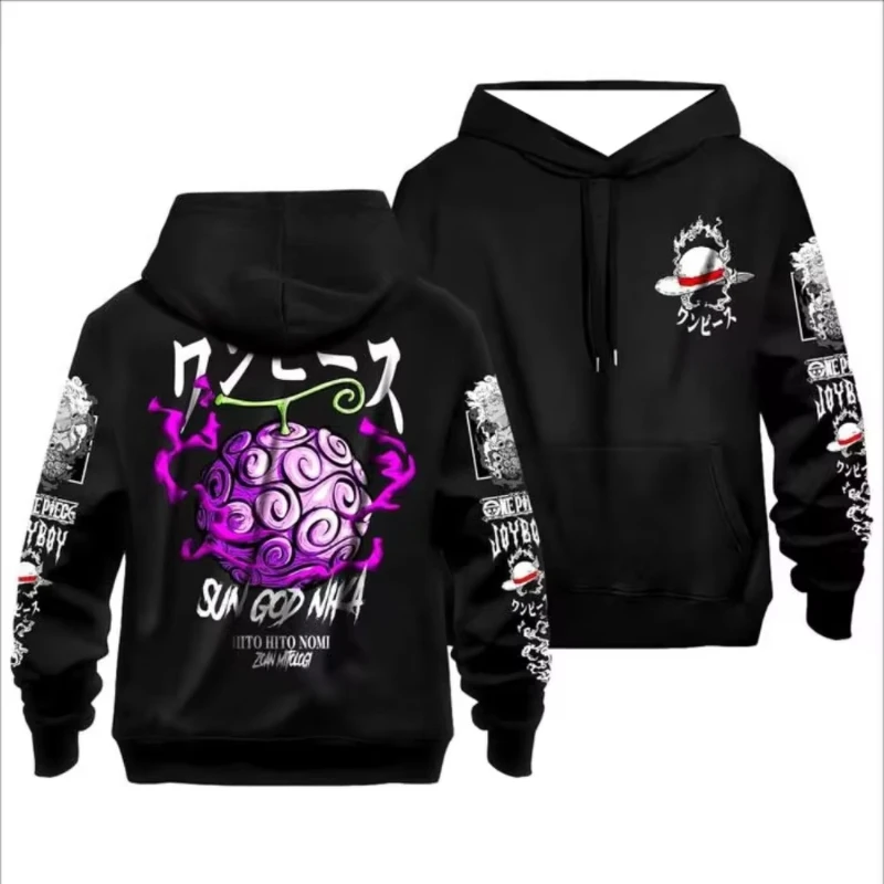 

MINISO унисекс цельный аниме Луффи Чоппер толстовка для мужчин женщин осень зима повседневный пуловер толстовка косплей графический принт
