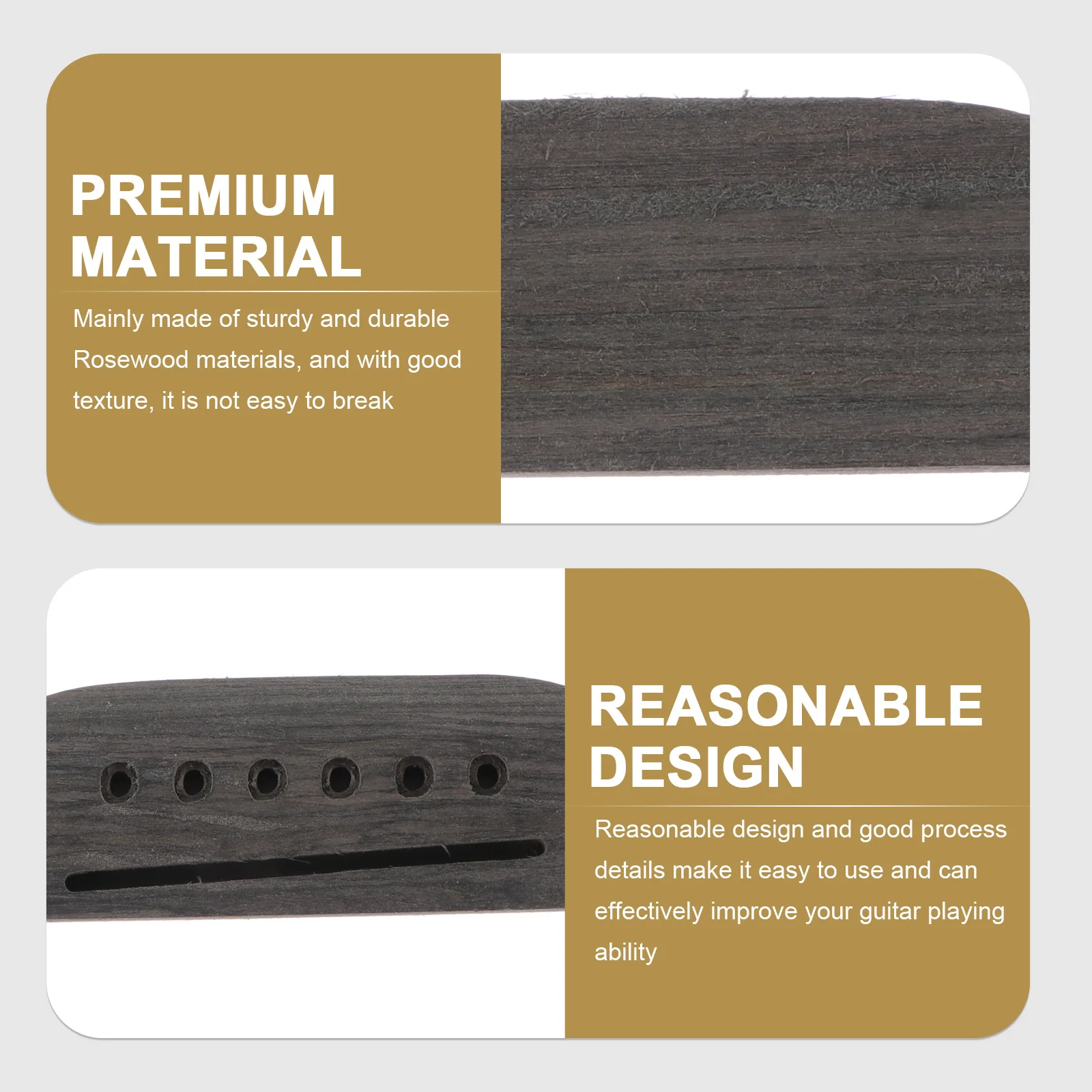 

Folk Guitar Bridge Accessories Tailpiece Parts and Bridges Rosewood Replacement