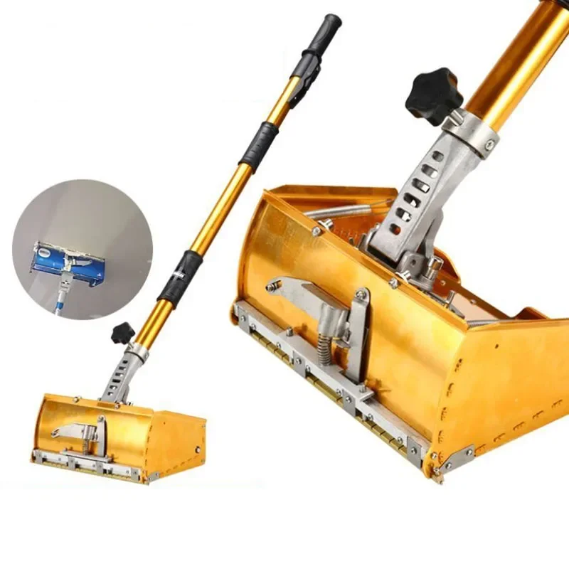 Aluminum alloy Wall Plastering Tools Concrete Trowel Scraping Powder Wall Plaster Dust Trowel Putty Scraper telescopic rod