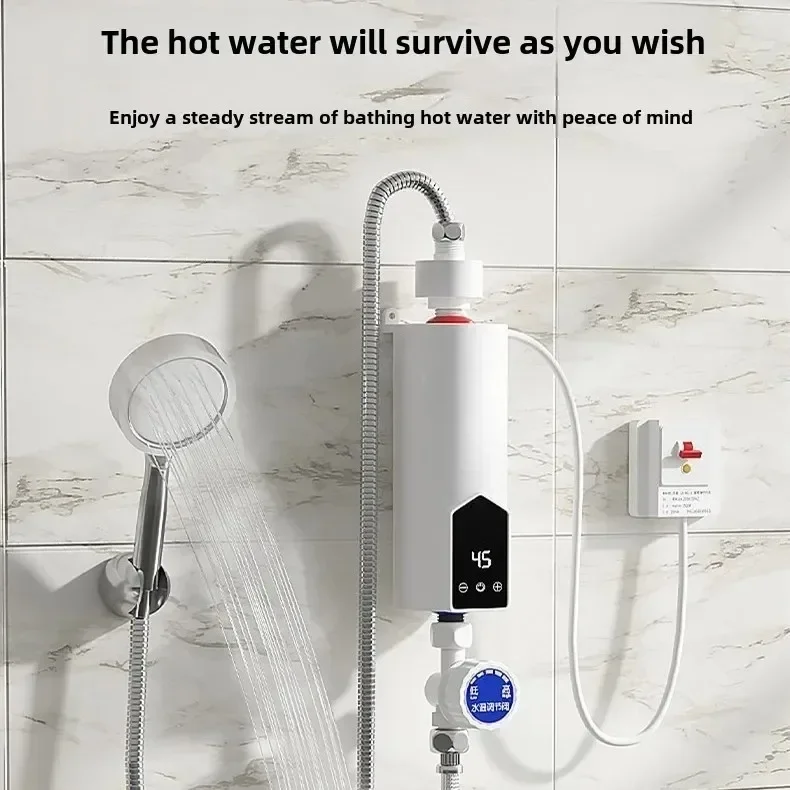 Portable Instant Water Heater 220V 3000W-5500W Electric Shower for Bathroom And Home Kitchen Hot Water Heating System
