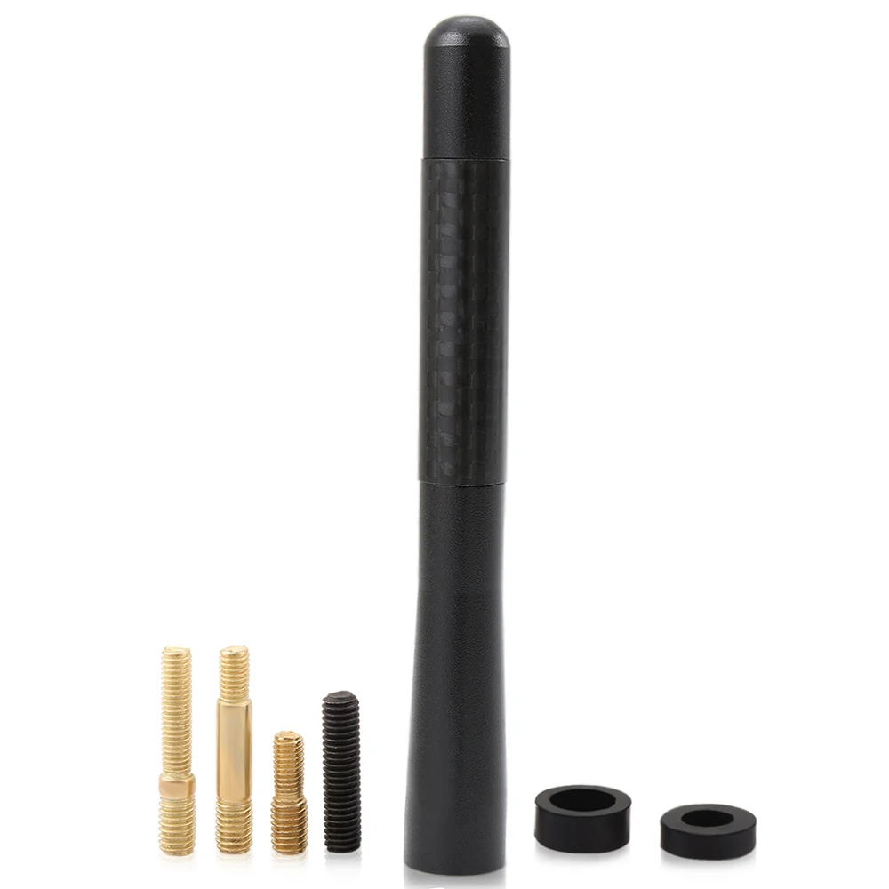 4.7 Inch Car Roof Antenna Carbon Fiber Short Stubby Mast Antenna For Subaru XV Forester Impreza WRX BRZ STI Legacy Outback