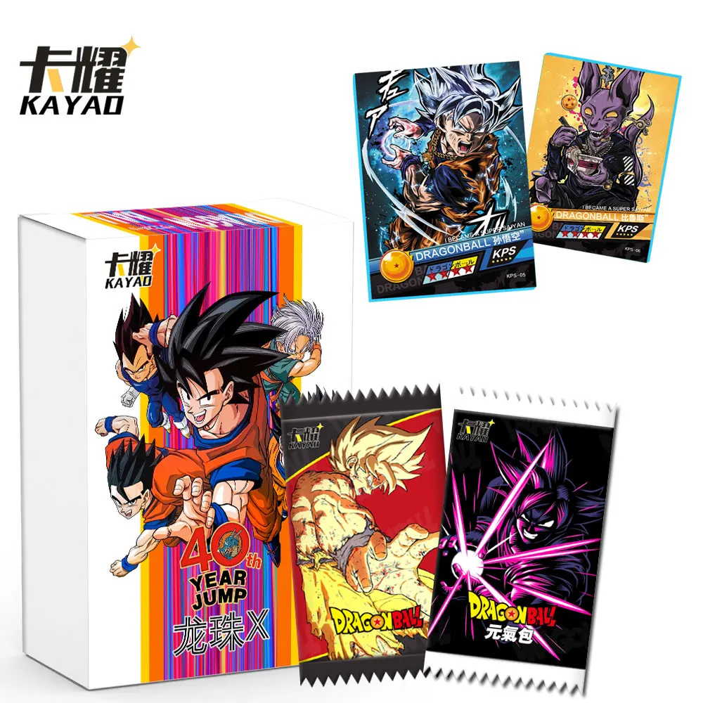 

New KaYao Dragon Ball Cards Shiny Son Goku Saiyan Vegeta Anime Trading Battle Booster Box Tcg CCg GameCollection Card Gift Toy