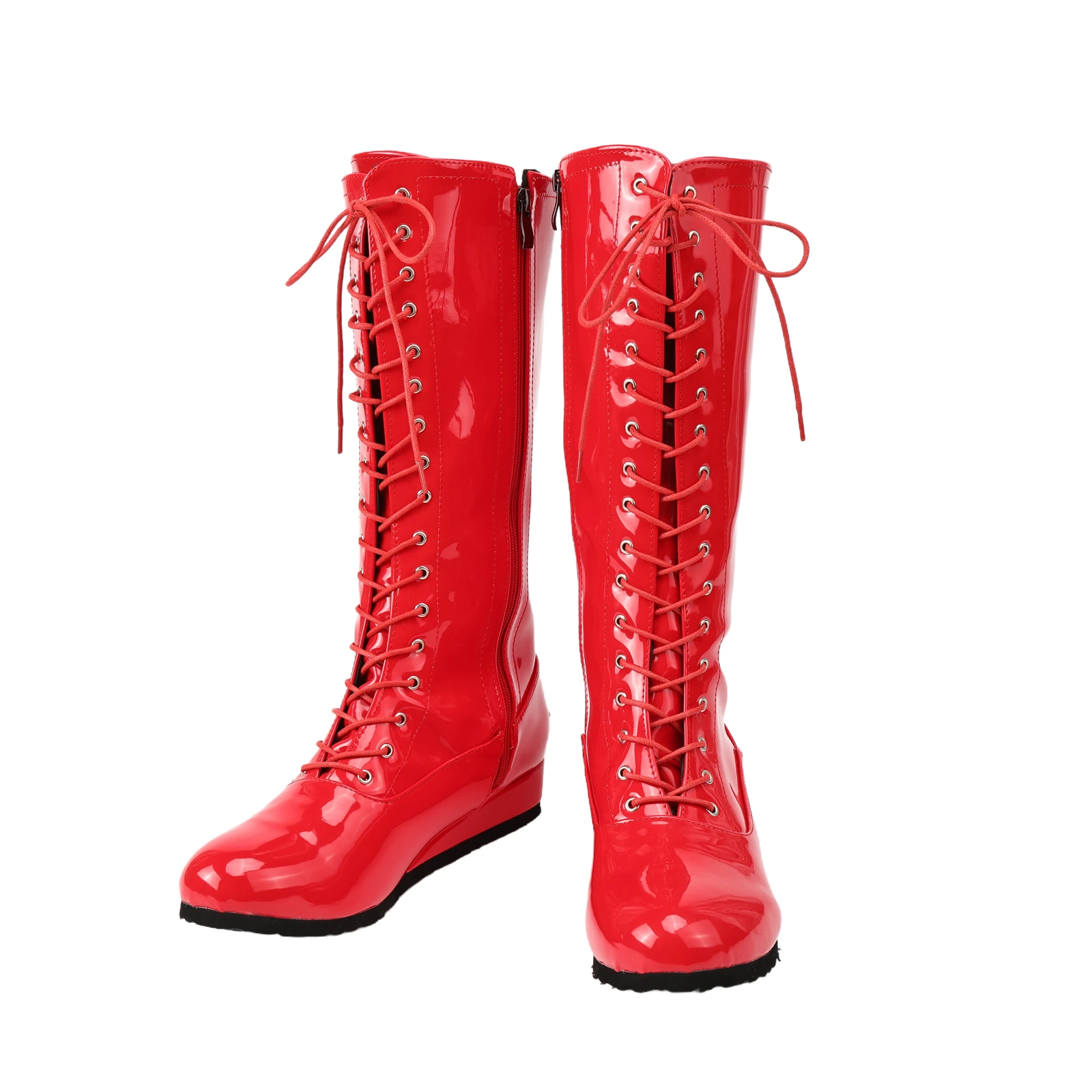 성인 남성 레슬링 부츠 레슬러 코스프레 신발 무대 공연 소품 무대 공연 페인트 부츠 할로윈 파티