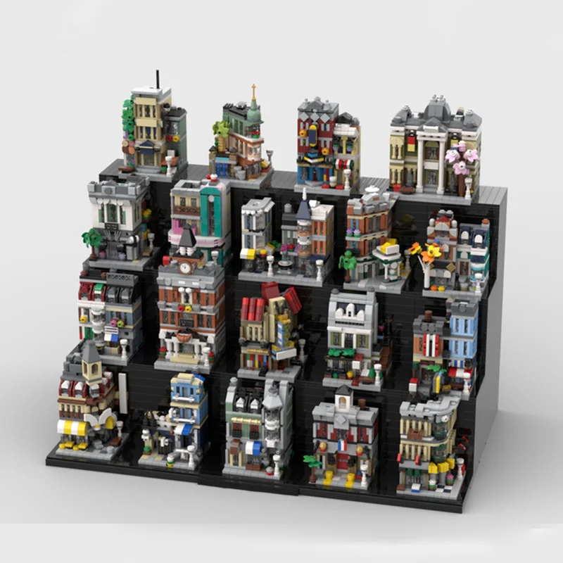 6911 buah MOC micro-modul set lengkap koleksi pemandangan kota DIY Model Building Blocks Mainan Hadiah Ulang Tahun