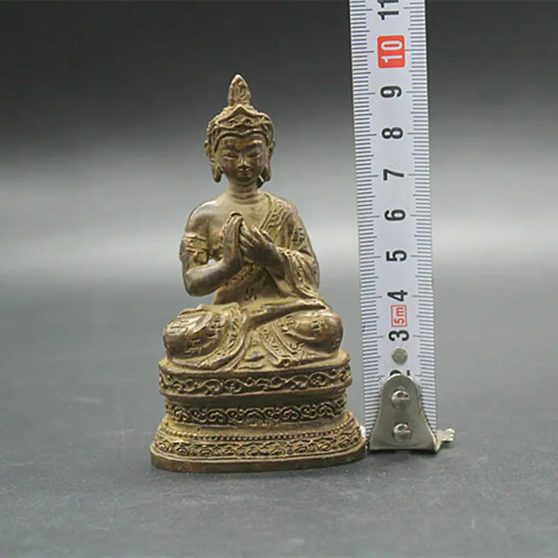 Beautiful Tibetan Bronze Buddhism Buddha statue Exorcism peace Feng Shui Statue