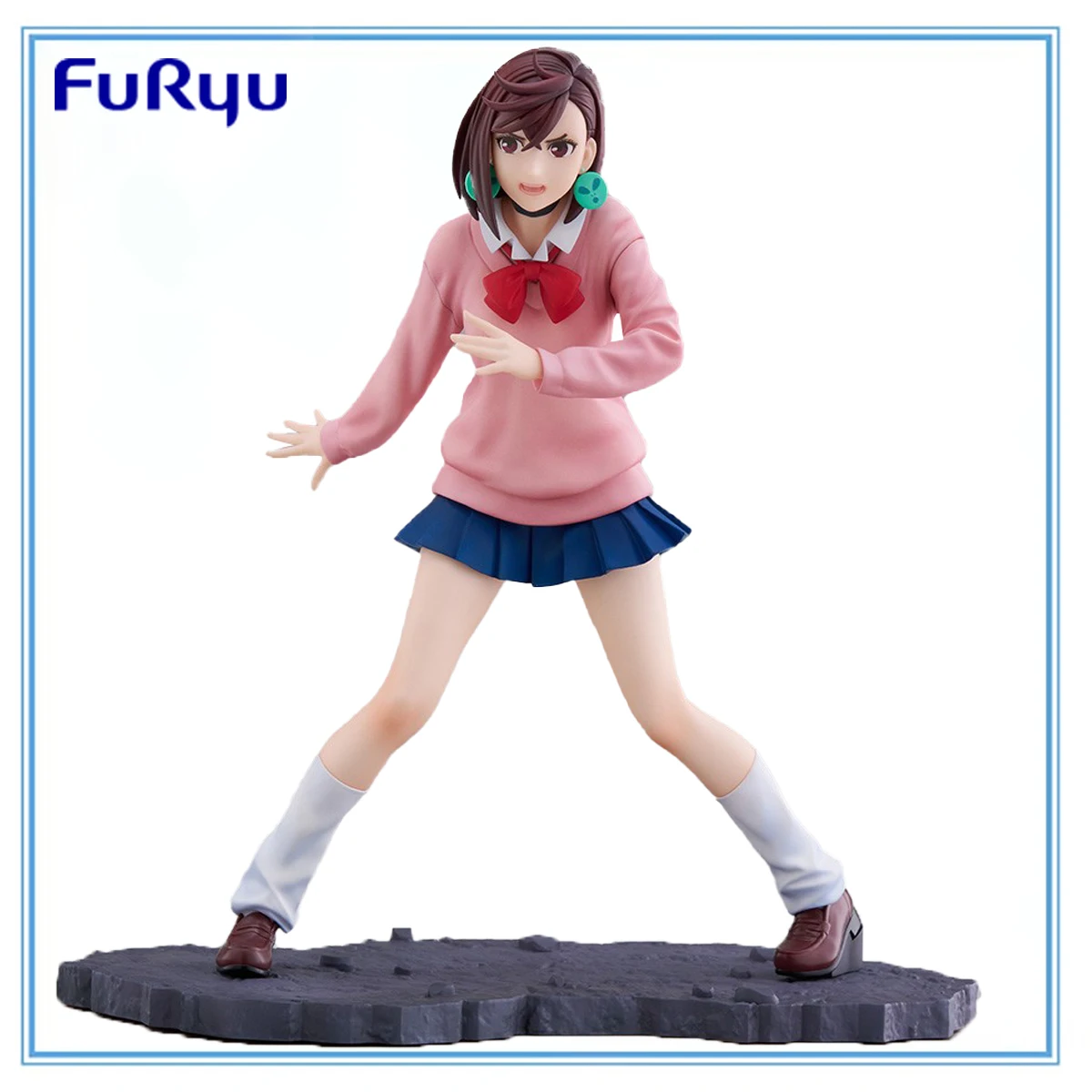

100% Original FuRyu Tenitol Dandadan Ayase Momo Collection Series Anime Figure Model Toys Garage Kit