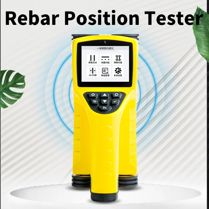 R71S Concrete Rebar Scanner Reinforcement Position Diameter (6mm-50mm) Distribution Detection Integrated Rebar Detector 1 Year