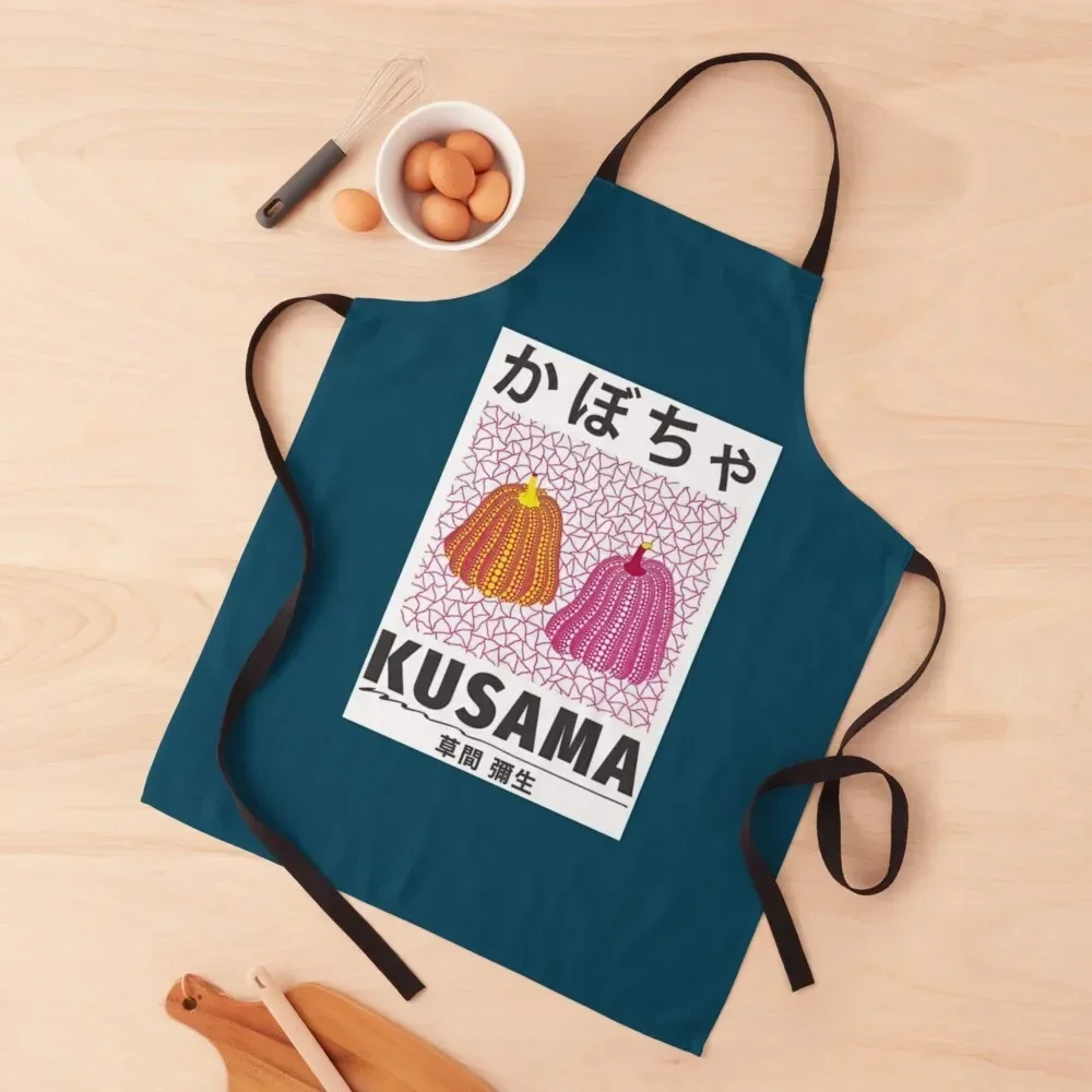 

Yayoi Kusama - Two Pumpkin Apron beauty master Restaurant Things For The Kitchen Waterproof Kitchen For Women Apron