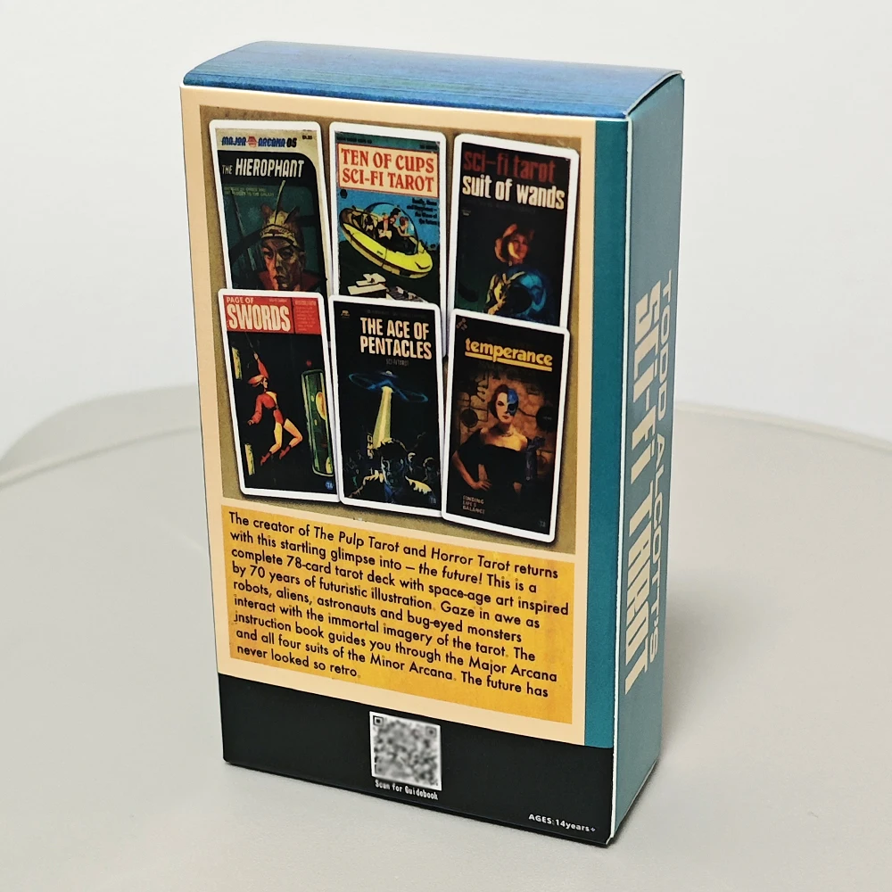 Todd Alcott's Sci-Fi Tarot, Science-Fiction-themed Tarot Deck, Based on Rider Waite System 10.3*6cm 78 Pcs Tarot Cards