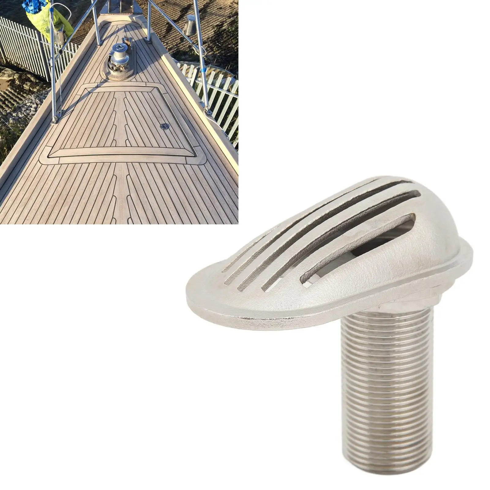 for marine Intake Strainer Stainless Steel 316 Thru Hull Water Pickup Filter for boat Yacht Kayak