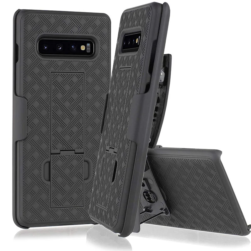 Heavy Duty Tough Rugged Belt Clip Armor Holster Case Cover on For Samsung S10 S10E S10 Plus Defender Shockproof Phone Coque Capa