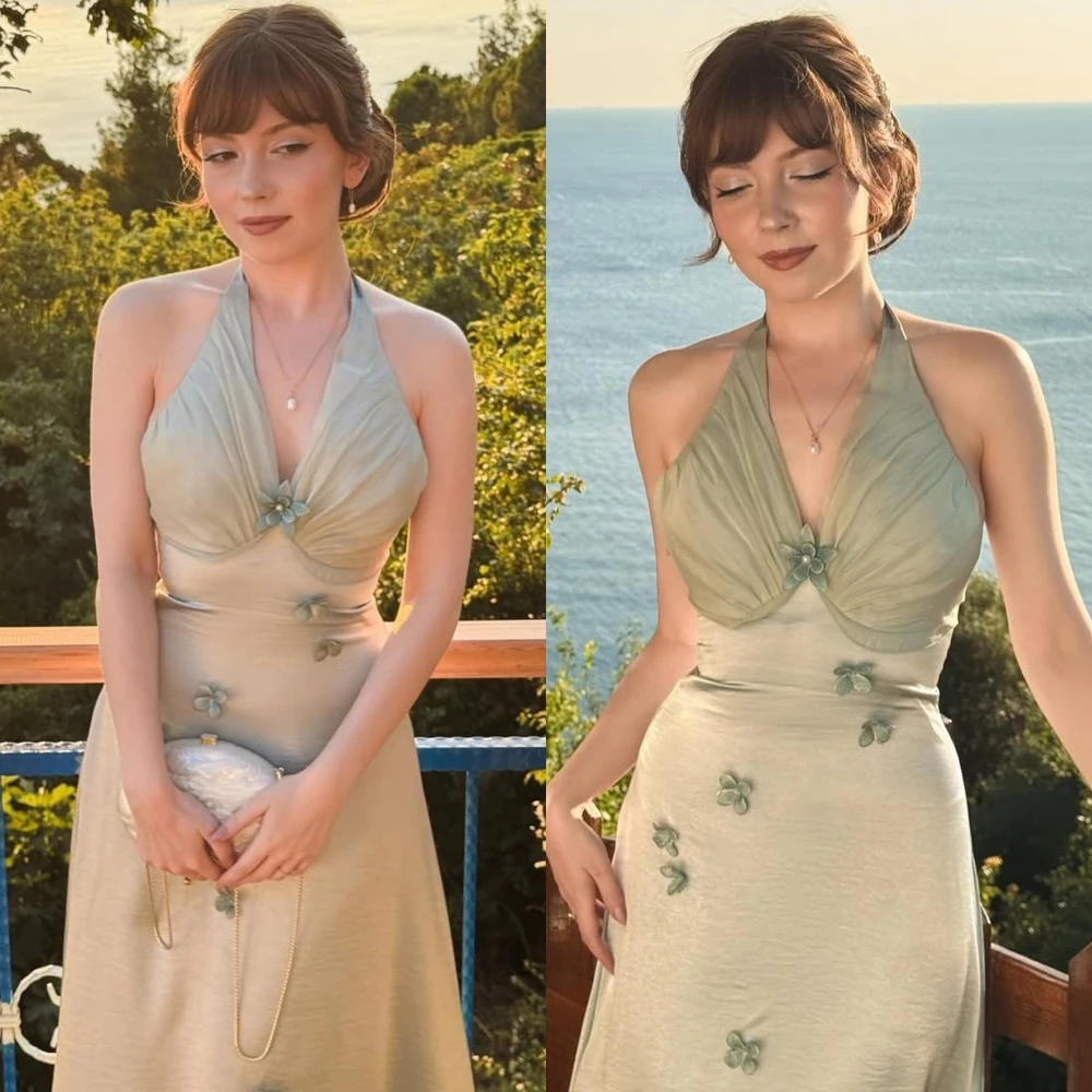 تخصيص ألف خط الرسن فستان سهرة رسمي أنيق موضة فساتين المشاهير حساسة عالية الجودة فستان الحفلات مزاجه