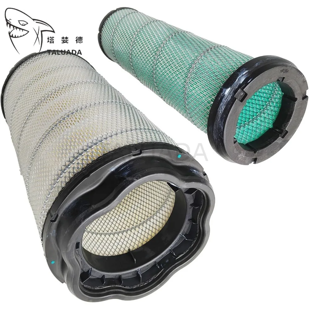 Air Filter 17500251 17500253 For 200E 220E 220ES Excavator Inner Outer Filter A Set Excavator Engine Filter Parts