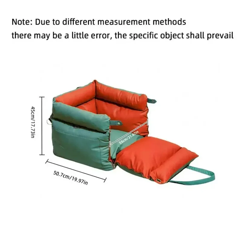 Pet Car Nest Removable Washable Four Seasons Dog Skin Portable Bag Waterproof Bite Resistant Dog Car Seat