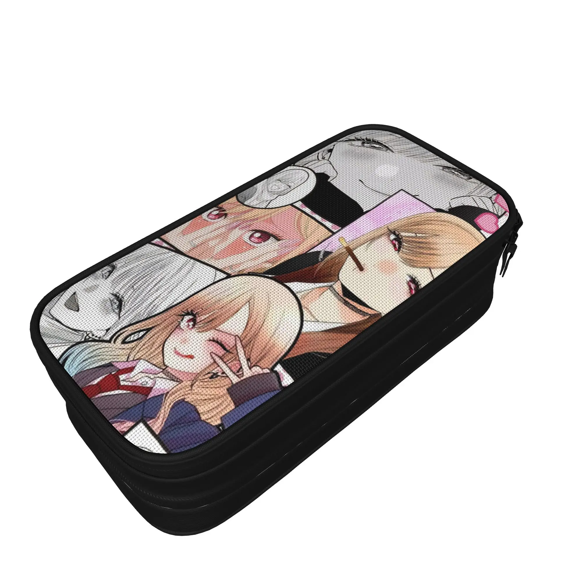Fashion Marin Kitagawa Anime Pencil Cases My Dress Up Darling Pencil Box Pen for Student Large Bag Office Zipper Stationery