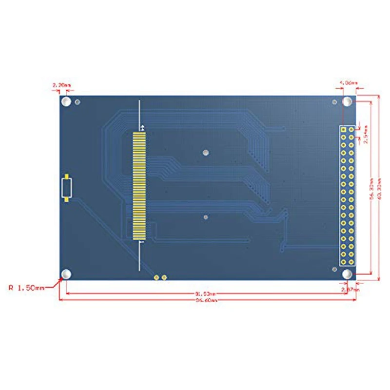 Módulo de exibição LCD TFT de 3,5 polegadas ILI9486/ILI9488 480X320 36 pinos para Arduino Mega2560