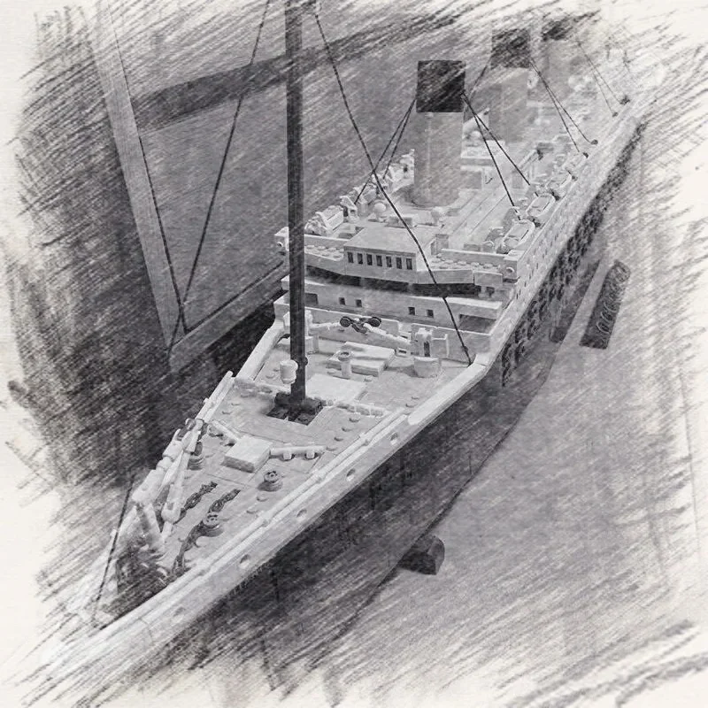 2026 NEW  Hot Selling Giant Ocean Steamship Toy Models, Home Decor, and Birthday/Christmas Gifts