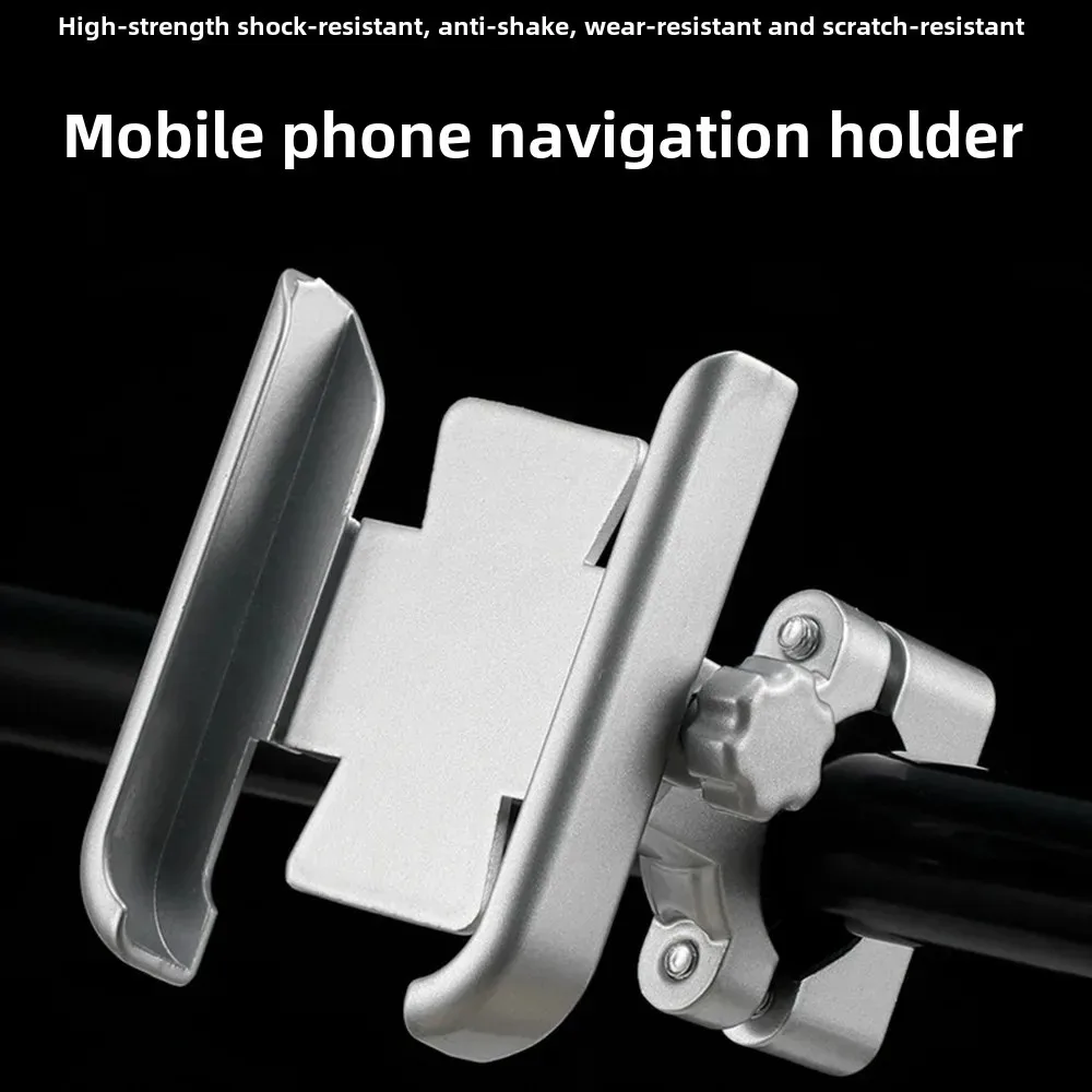 

Universal Anti-Shock Aluminum Alloy Navigation Phone Holder For Electric Motorcycles Bicycles Delivery Car Accesory