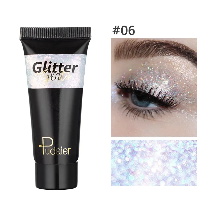 Pailletten Glitter Vloeibare Oogschaduw Markeerstift 12 Kleuren Langdurige Shimmer Face Body Hair Multifunctionele Make-Up Podiumcosmetica